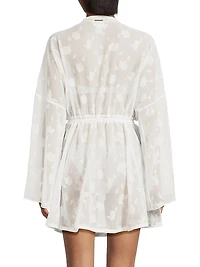 Olympia Jacquard Swim Cover-Up Minidress