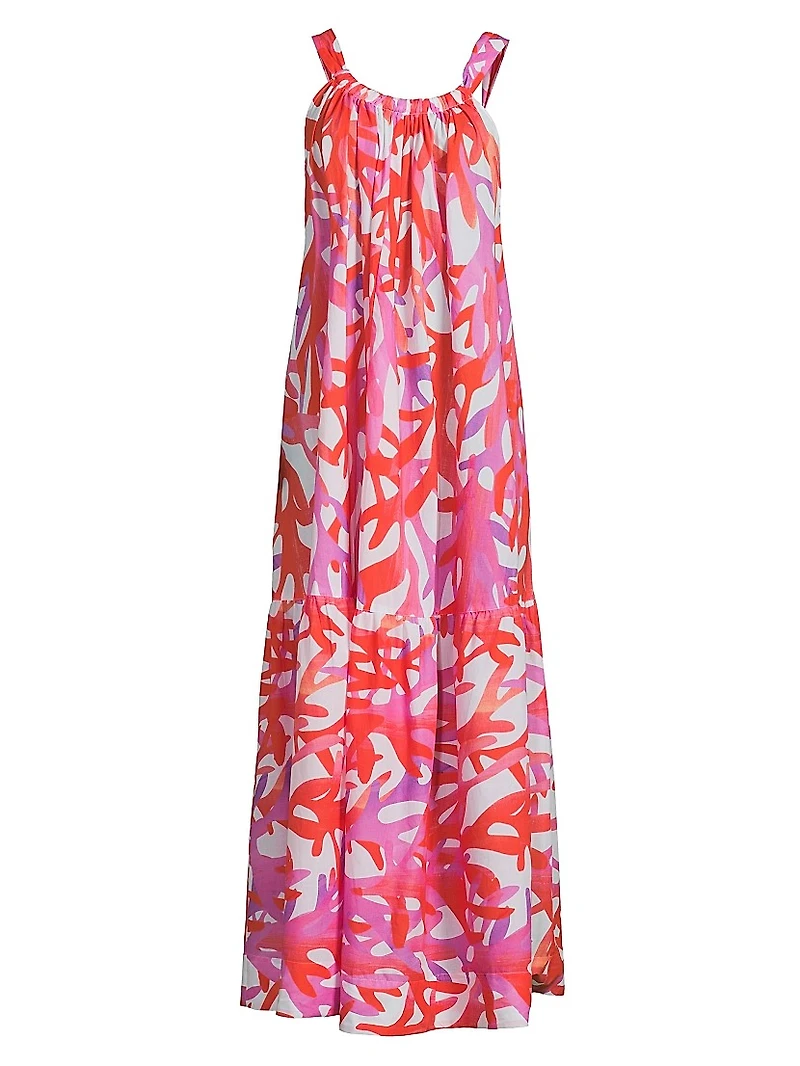 Under The Sea Halter Cover-Up Maxi Dress