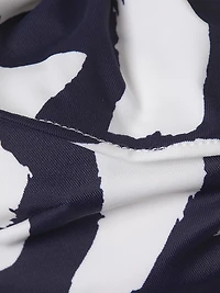 Brushstroke Ruffled Bikini Top