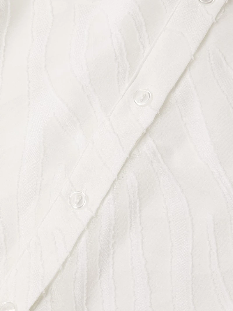 Vierra Zebra Burnout Cover-Up Minidress