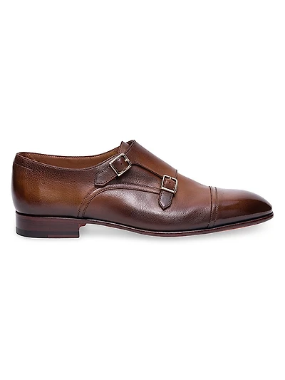 Adrian Monk-Strap Leather Dress Shoes