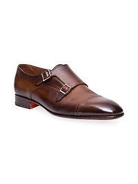 Adrian Monk-Strap Leather Dress Shoes