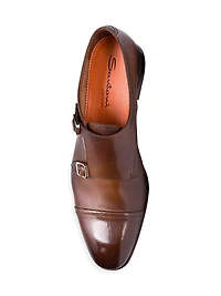 Adrian Monk-Strap Leather Dress Shoes