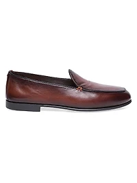 Vibe Burnished Leather Loafers