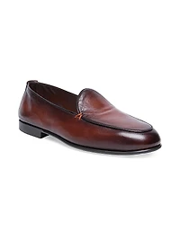Vibe Burnished Leather Loafers