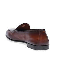 Vibe Burnished Leather Loafers