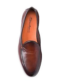 Vibe Burnished Leather Loafers