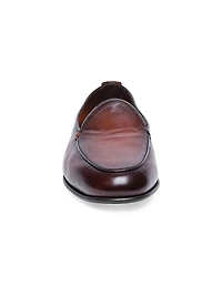 Vibe Burnished Leather Loafers