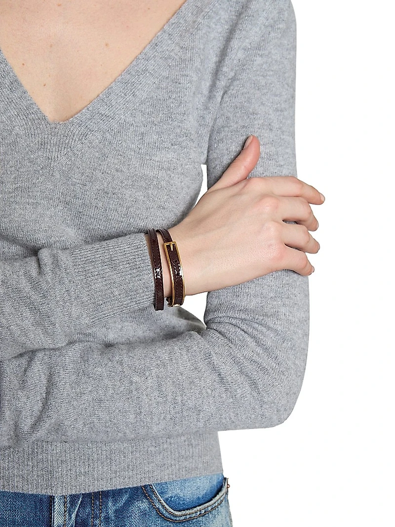 Cassandre Buckle Bracelet Leather