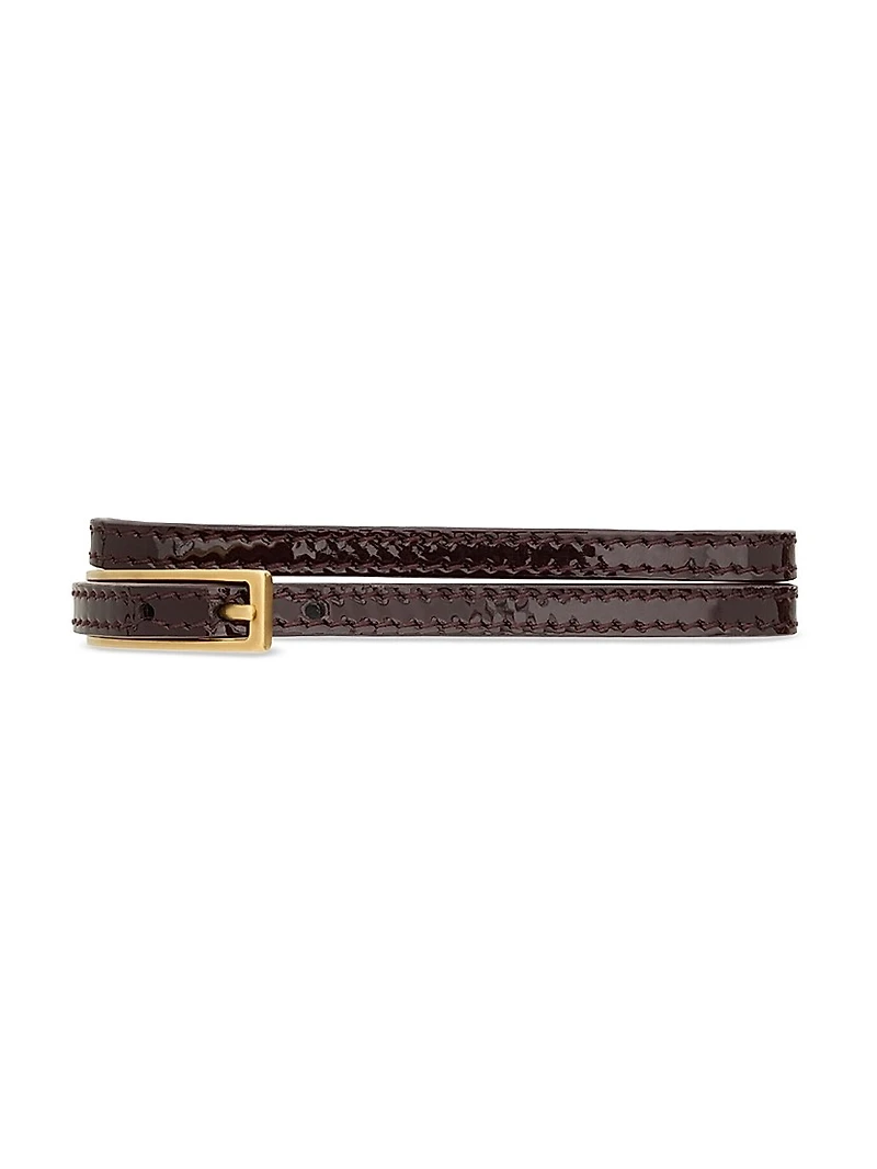 Cassandre Buckle Bracelet Leather