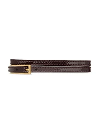 Cassandre Buckle Bracelet Leather