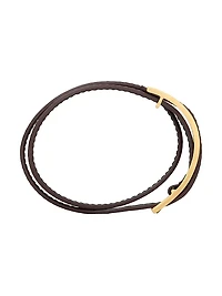 Cassandre Buckle Bracelet Leather