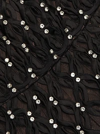 Xolani Embellished Strapless Midi-Dress
