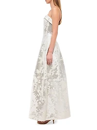 Octavia Floral Strapless Gown