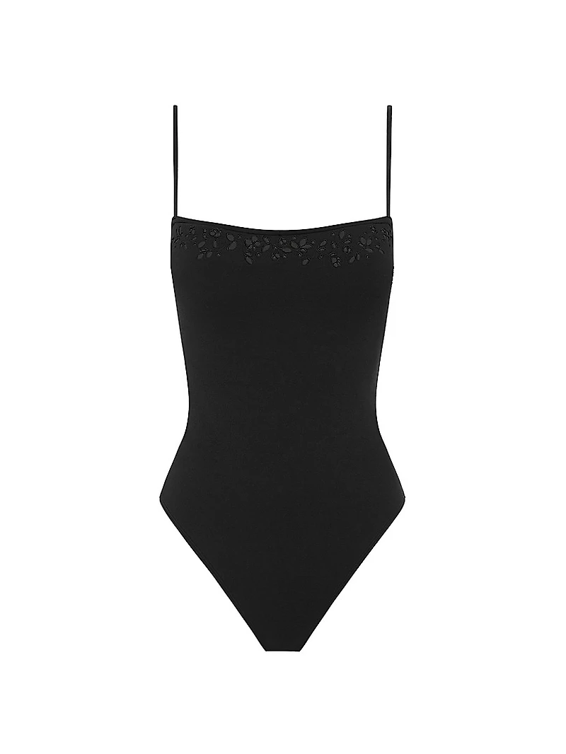 Memoir Embroidered One-Piece Swimsuit
