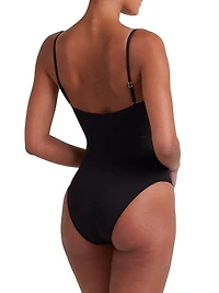 Memoir Embroidered One-Piece Swimsuit