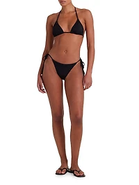 Memoir Embroidered String Bikini Bottom