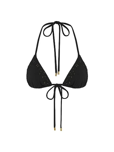 Memoir Embroidered String Triangle Bikini Top