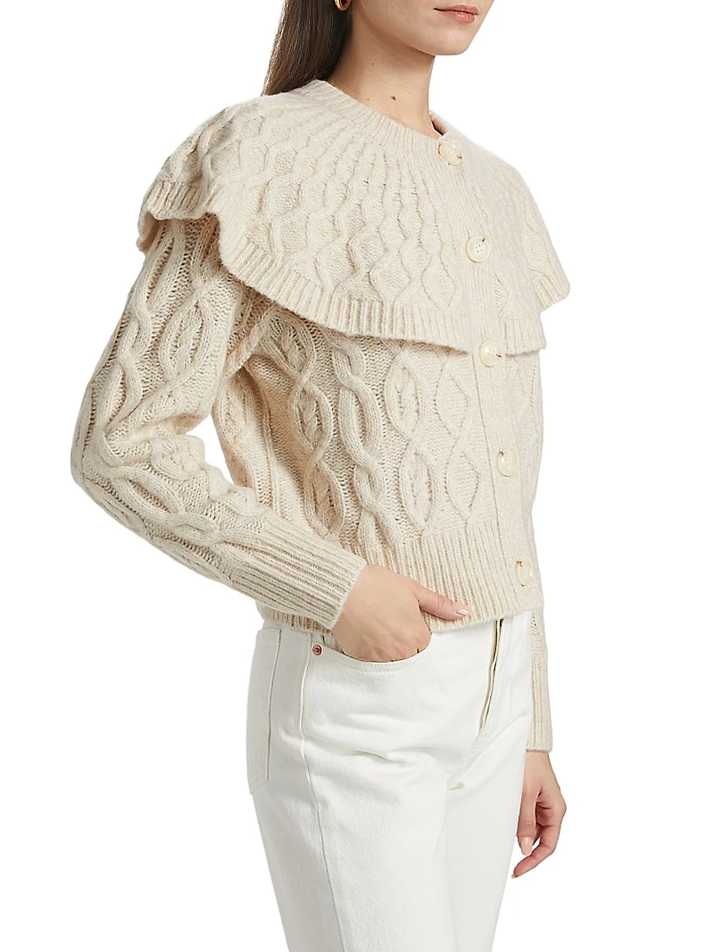 Domino Caped Cardigan