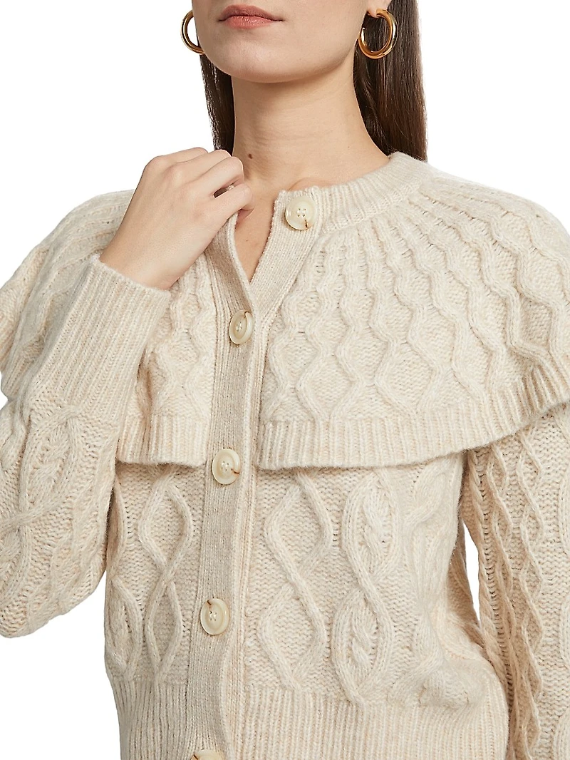 Domino Caped Cardigan