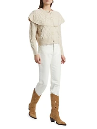 Domino Caped Cardigan