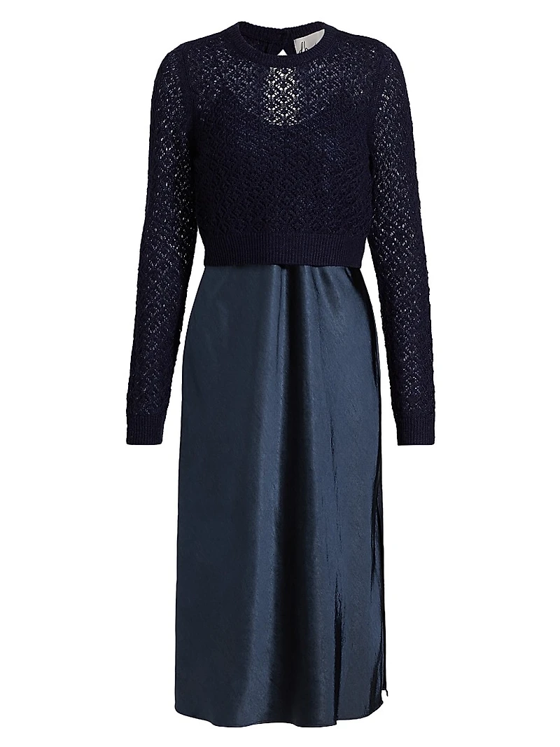 Val Cardigan & Slip Midi-Dress Set