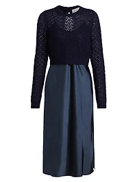 Val Cardigan & Slip Midi-Dress Set