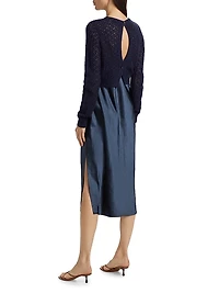 Val Cardigan & Slip Midi-Dress Set