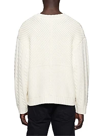 Cable-Knit Wool Sweater
