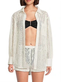 Bronte Button-Front Cover-Up Shirt