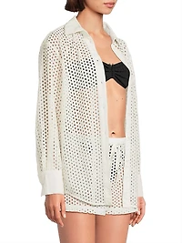 Bronte Button-Front Cover-Up Shirt