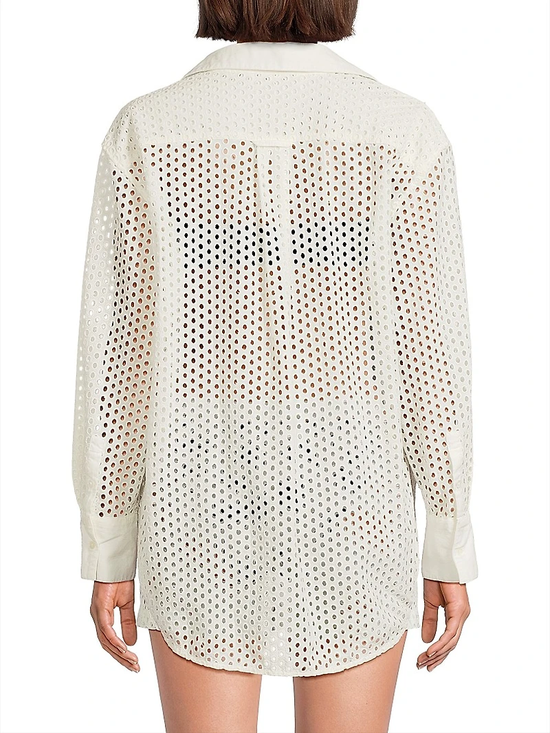 Bronte Button-Front Cover-Up Shirt