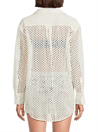 Bronte Button-Front Cover-Up Shirt