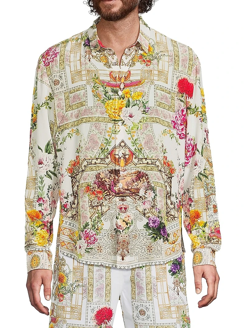 Collared Silk Shirt