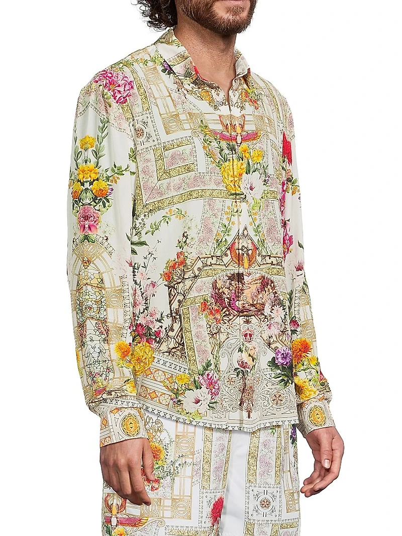 Collared Silk Shirt
