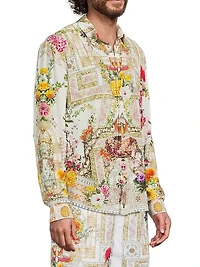 Collared Silk Shirt