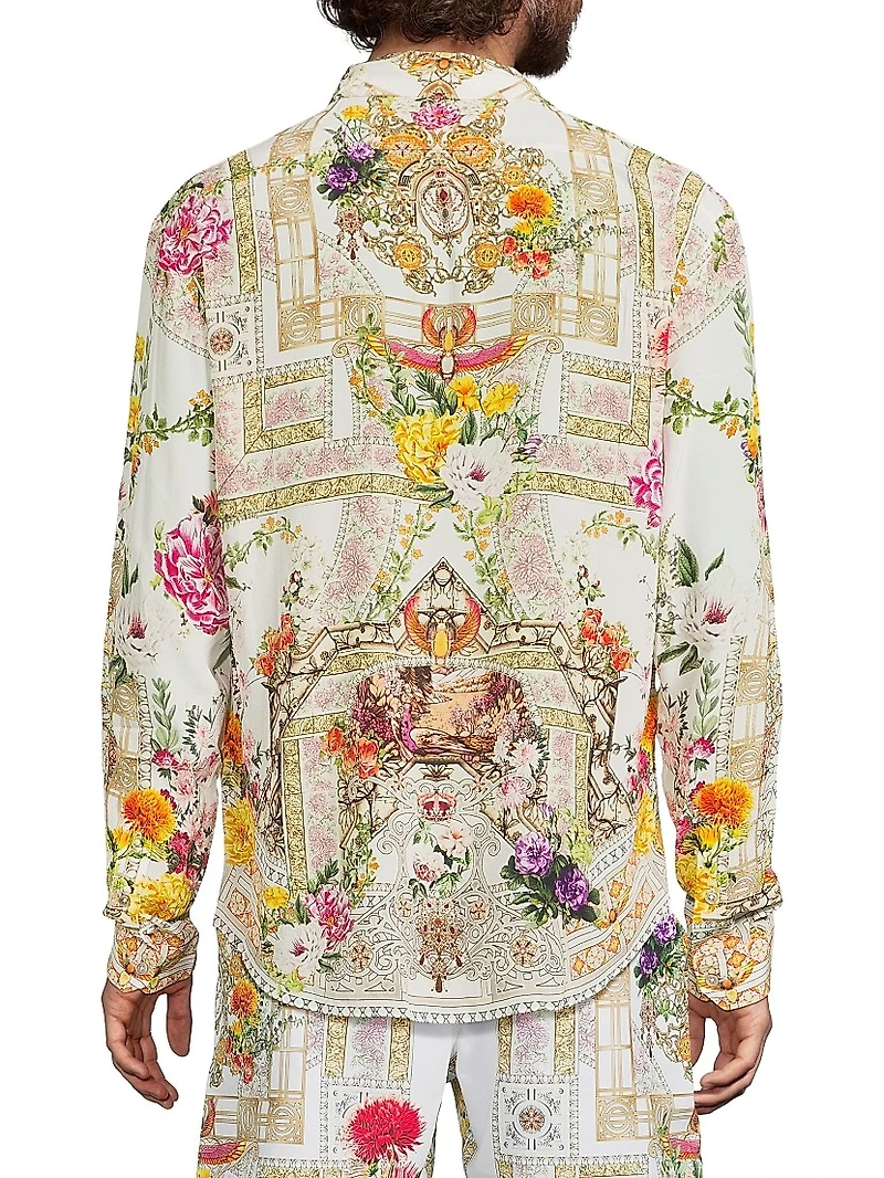 Collared Silk Shirt