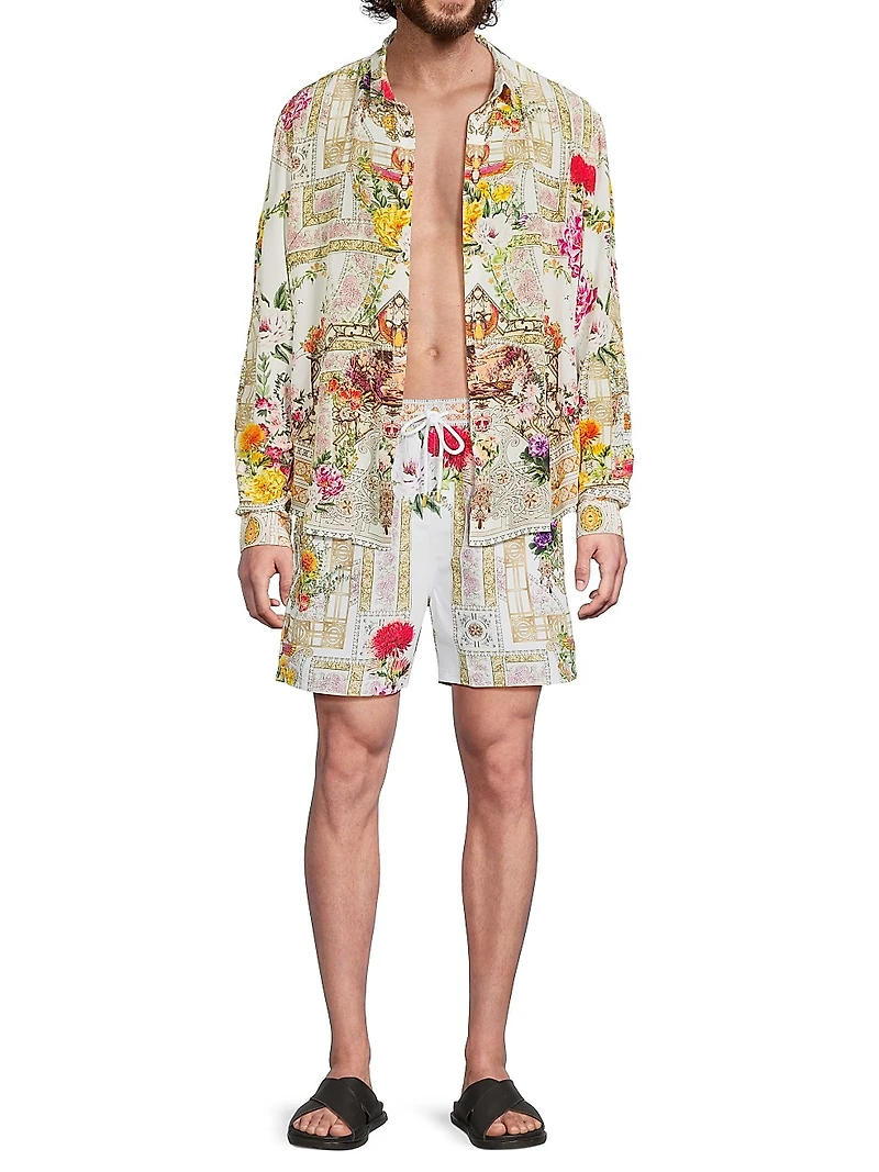 Collared Silk Shirt