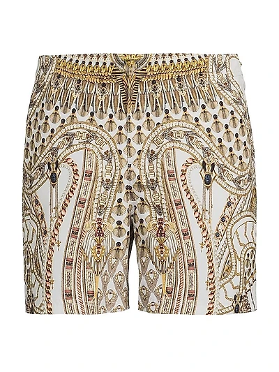 Goddess Print Swim Shorts