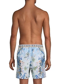 Printed Mid-Length Boardshorts