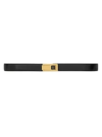 Charniere Buckle Belt Smooth Leather