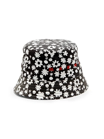 Poppy Fields Logo Cotton Bucket Hat
