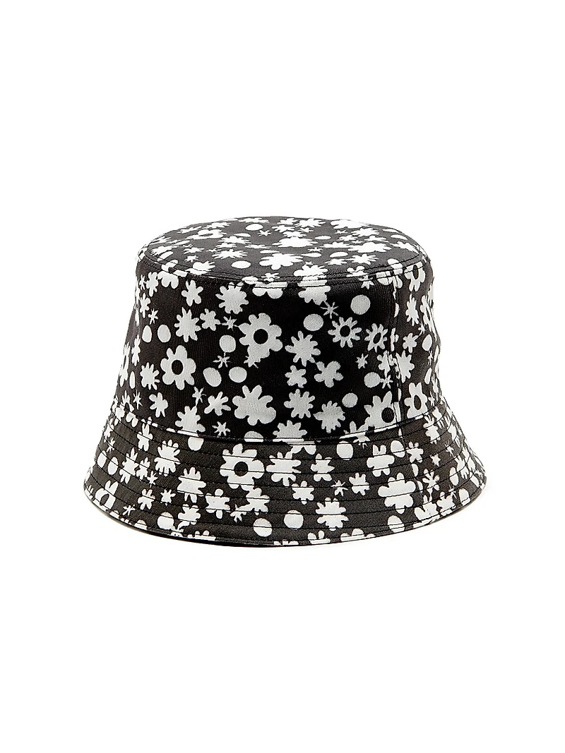 Poppy Fields Logo Cotton Bucket Hat