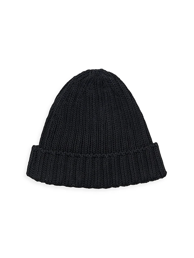 Cotton Cable-Knit Beanie
