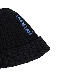 Cotton Cable-Knit Beanie