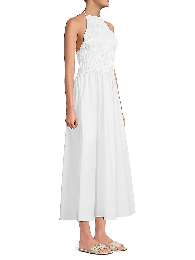 The Meira Cotton Sleeveless Midi-Dress