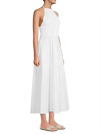 The Meira Cotton Sleeveless Midi-Dress