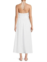 The Meira Cotton Sleeveless Midi-Dress