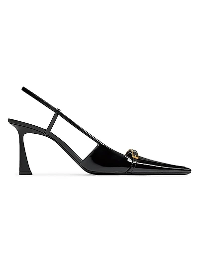 Jacqueline Slingback Pumps Patent Leather