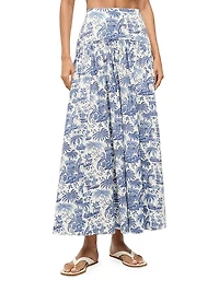 Procida Cotton Toile Maxi Skirt